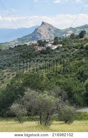 Mountain Landscape In Abruzzi At Summer
