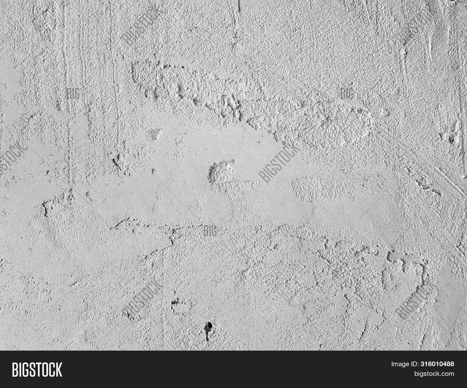 Wall Plastered Rough Image Photo Free Trial Bigstock
