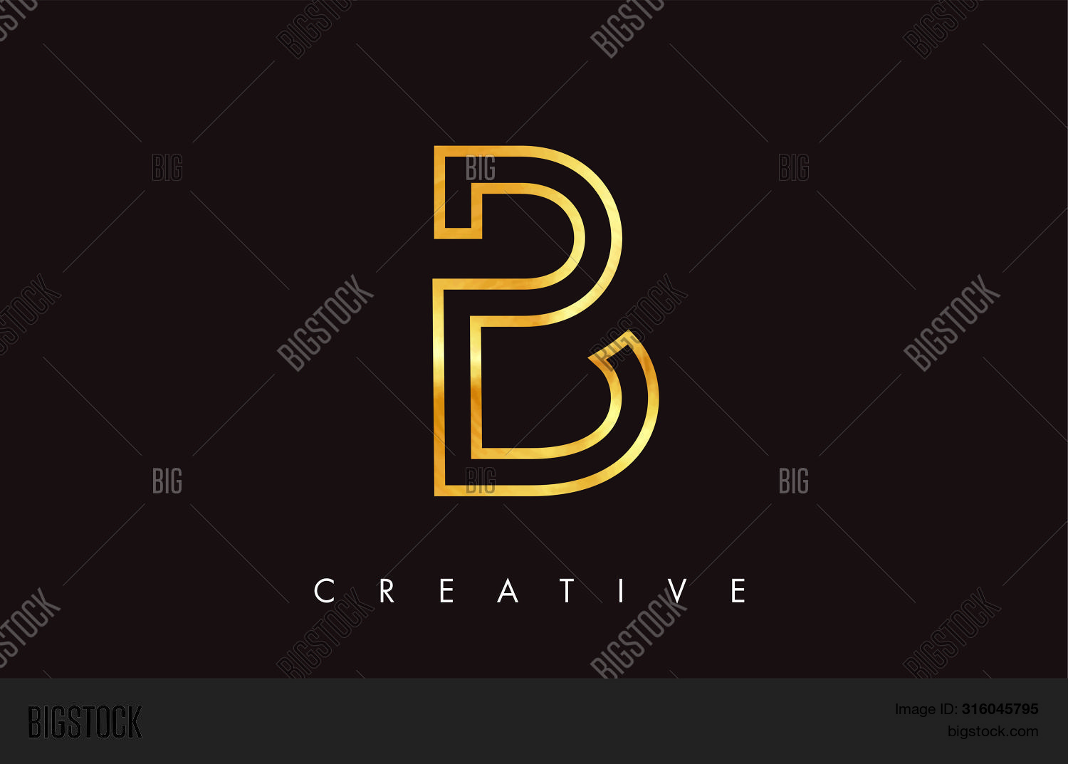 B Gold Golden Letter Vector & Photo (Free Trial) | Bigstock