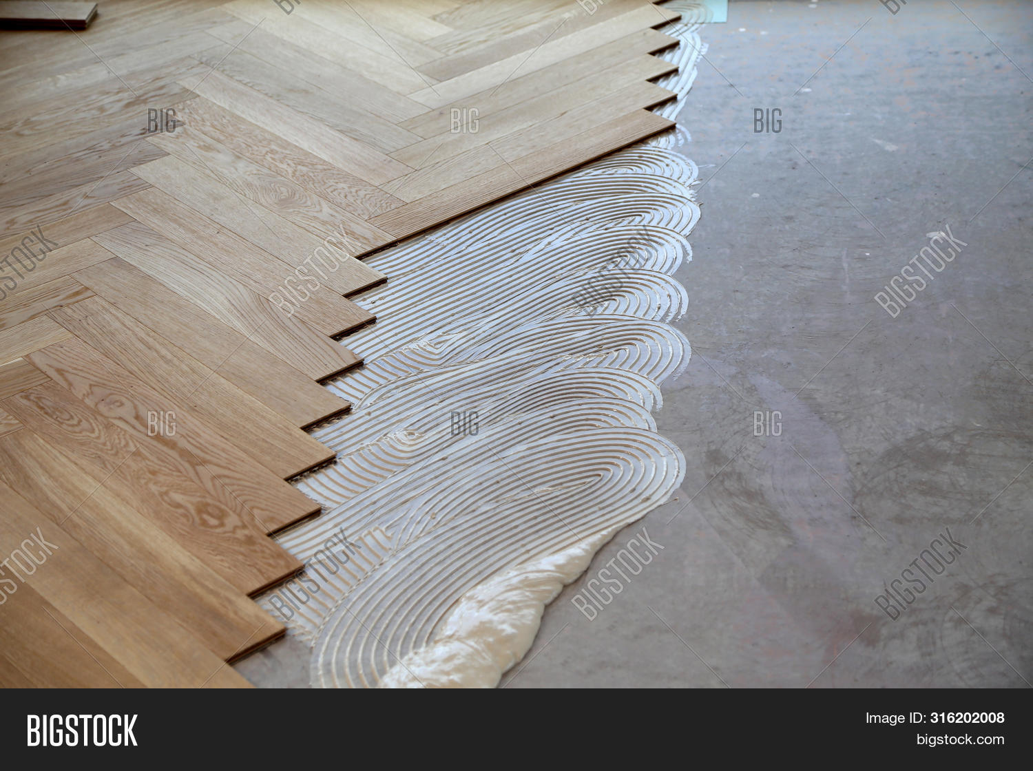 Worker Laying Parquet Image Photo Free Trial Bigstock