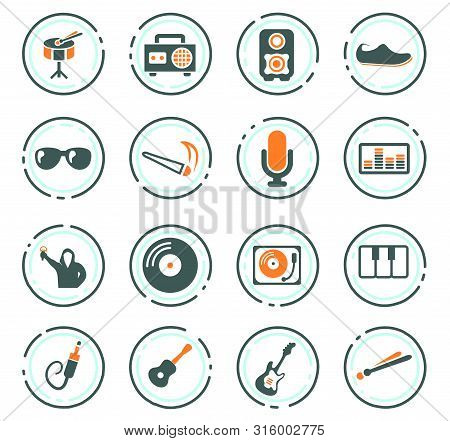 Disco Or Club Icon Set For Web Sites And User Interface