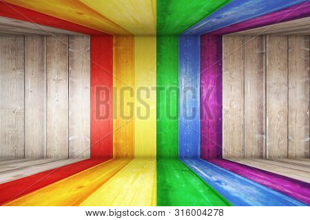 Lgbt Natural Pattern Or White Wood Texture Table Perspective View. Wood Texture Background Surface W