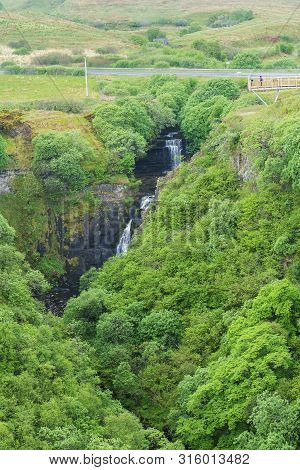 Lealt Fall Lies In A Gorge On The Isle Of Skye In Scotland