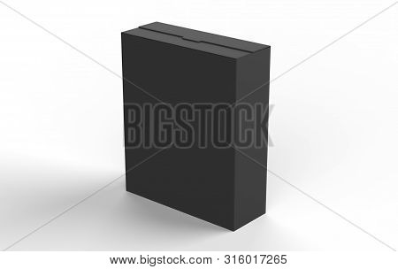 Realistic Blank Cardboard Packaging Boxes Mock Up Isolated On White Background. Can Be Use For Medic