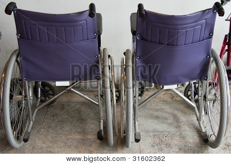 Wheelchair Vehicles Near The Wall