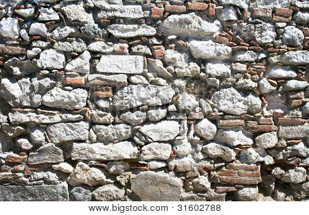 Wall Of Stone,brick, Tile.
