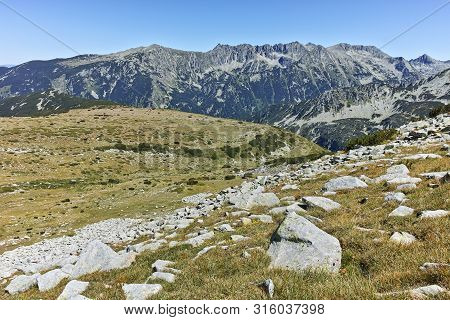 Amazing Summer Landscape Of Pirin Mountain With Polezhan Peak, Bulgaria