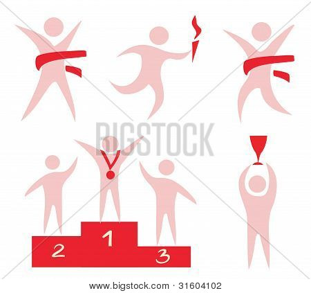 Sport, Competition, Victory Icons Set