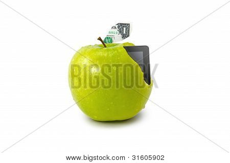태블릿 Pc 애플 달러 잎에서 나오는