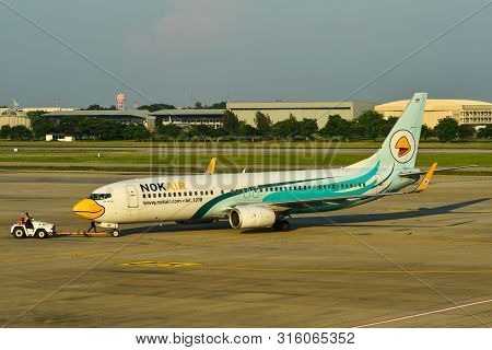 Passenger Airplane At Bangkok Airport