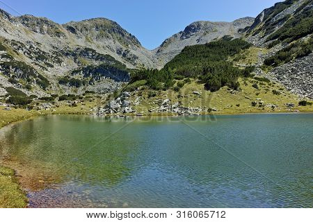 Amazing Panorama With Prevalski Lakes And Mozgovishka Pass, Pirin Mountain, Bulgaria
