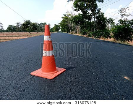 The Road Is Currently Under Construction And Has Not Yet Hit The Traffic Line And There Is A Red Rub