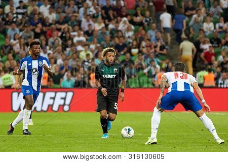 Krasnodar, Russia - August 7, 2019: Tonny Vilhena Of Fc Krasnodar In Action During The Uefa Champion