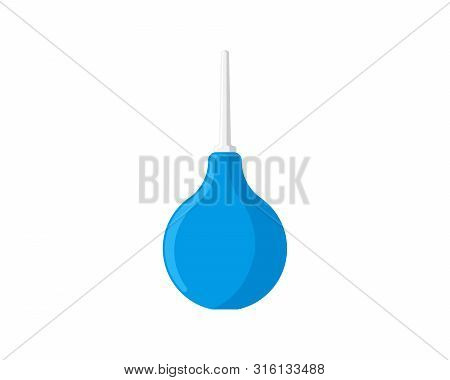 Medical Pear Rubber Blue Enema For Cleaning Intestines And Treating Diseases Of Digestive System And