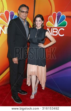 LOS ANGELES - AUG 8:  Jimmy Smits, Caitlin McGee at the NBC TCA Summer 2019 Press Tour at the Beverly Hilton Hotel on August 8, 2019 in Beverly Hills, CA