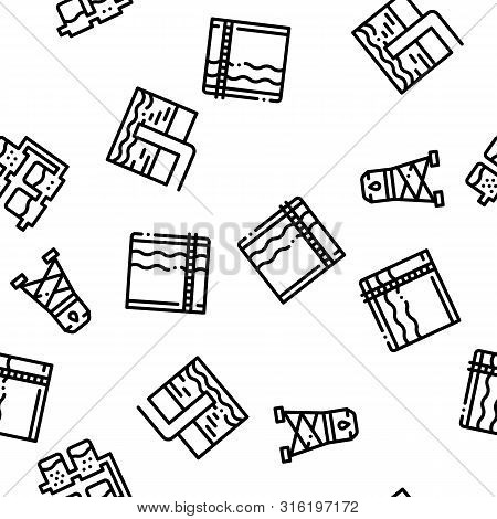 Water Treatment Seamless Pattern . Filter And Cleaning System Water Treatment Elements From Microbe 