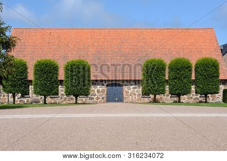 Rural Farm House At Krapperup In Sweden