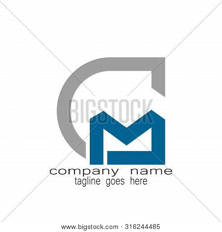 Creative Sample Design Letter G M Logo