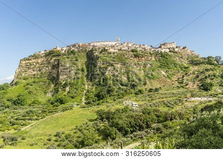 View Of Historic Santa Severina In Calabria, Italy