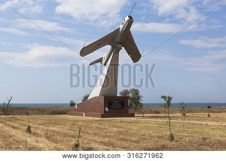 Taman, Temryuk District, Krasnodar Region, Russia - July 17, 2019: Monument To The Aviation Pilots P