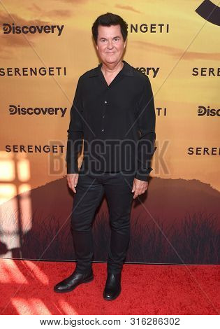 LOS ANGELES - JUL 23:  Simon Fuller arrives for the 'Serengeti' Special Screening on July 23, 2019 in Beverly Hills, CA                