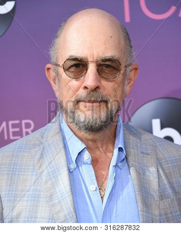 LOS ANGELES - AUG 05:  Richard Schiff arrives for the ABC's Summer TCA All Star Party on August 05, 2019 in West Hollywood, CA                