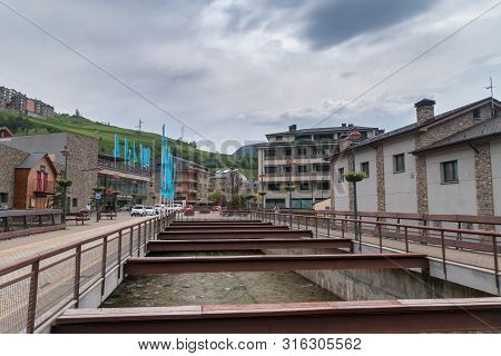 Canillo, Andorra - June 3, 2019: City Center Of Canillo.