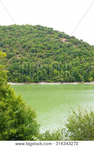 Cypress Lake In Succo. Attractions Anapa. Green Lake. Lake With Clear Water. . The Nature Of Russia.