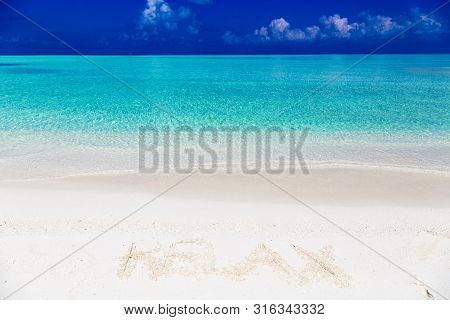 Message Written On Sand