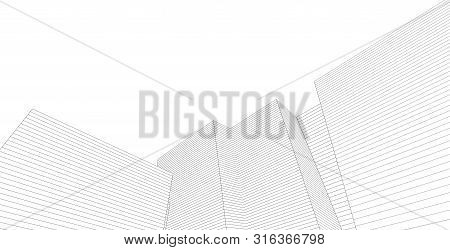 Abstract Background Modern Architectural Scenery Lines, Architecture, Building, City.