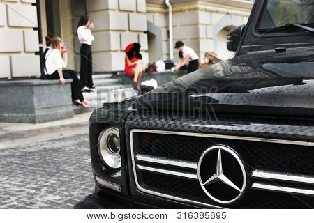 Kiev, Ukraine - April 21, 2015: Mercedes-benz G55 Amg In The City