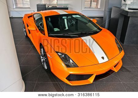 Ukraine, Kiev - 17 February 2011: Lamborghini Gallardo Lp550-2 Valentino Balboni