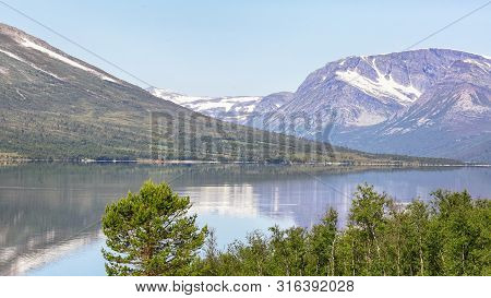View Of The Norwegian Lake Gjevilvatnet In The Summer