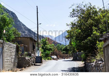 Lima, Peru - June 29, 2019 : Landscape Of One Of The Streets Of Capillucas Belonging To The Province