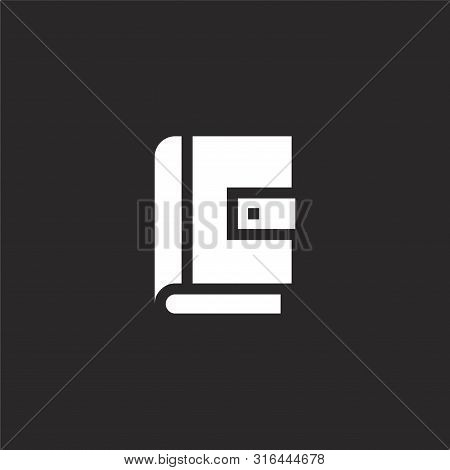 Address Book Icon. Address Book Icon Vector Flat Illustration For Graphic And Web Design Isolated On