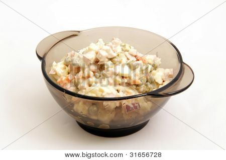 plate with a popular salad