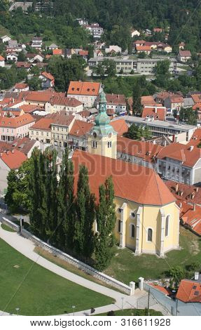 SAMOBOR, CROATIA - JUNE 19, 2011: Parish Church of Saint Anastasia in Samobor, Croatia
