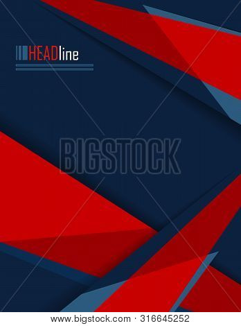 Bright Vector Modern Design Template. Annual Report Elements For Your Work. Colorful Layout, Magazin
