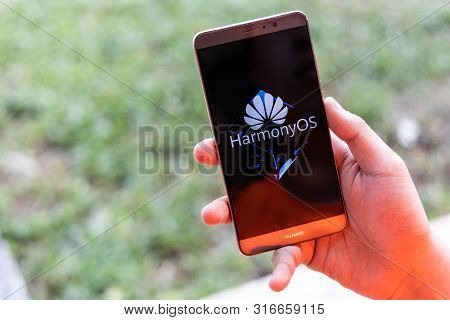 Kuala Lumpur, Malaysia, August, 11, 2019: Huawei Officially Announced Its New Operating System, Harm
