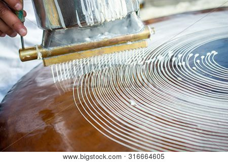 The Making Of Turkish Desert Kadayif Pastry In Display