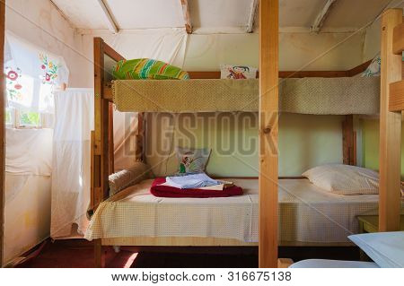 Grab, Serbia - August 08, 2019: Serbian Traditional Household Details. Summer Time, Everything Is Re