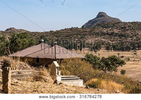 Ruins Of The Yeha Temple, Temple Of The Moon In Yeha, Ethiopia. Yeha Temple Is One Of The Oldest Sta