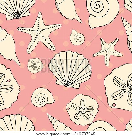 Ocean_life_pink_shells_seaml