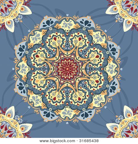 Vektor illustration. Smukt blomstermotiver lace mønster. sømløse mønster