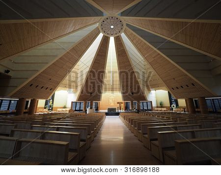 Santo Volto Church Interior In Turin