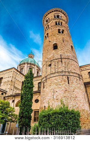 Tower Of Ravenna Cathedral - Ravenna, Emilia Romagna, Italy, Europe