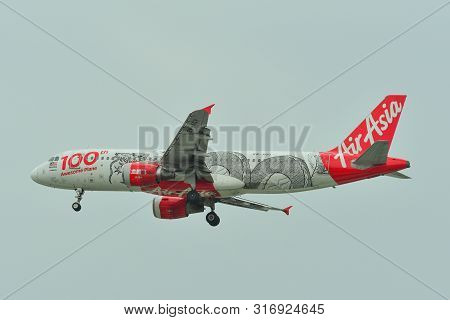 Passenger Airplane Landing At Saigon Airport