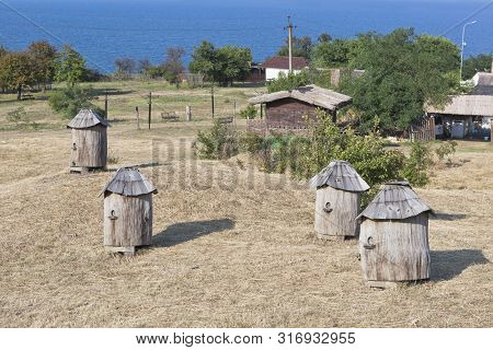 Taman, Temryuk District, Krasnodar Region, Russia - July 17, 2019: Apiary In The Ethnographic Comple