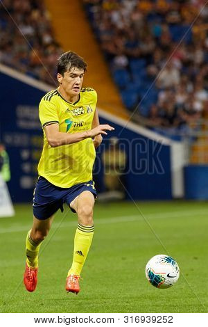 Rostov-on-don, Russia - August 12, 2019: Eldor Shomurodov Of Fc Rostov In Action During The Russian 