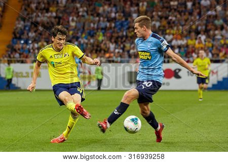 Rostov-on-don, Russia - August 12, 2019: Eldor Shomurodov Of Fc Rostov In Action During The Russian 